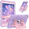 FINTIE Custodia per iPad 10.2 Pollici 9a / 8a / 7a Generazione (2021 2020 2019), Antiurto Robusta Case Protettiva Cover con Supporto Integrato, (Lavanda/Pink)