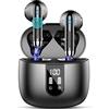 Drsaec Cuffie Bluetooth 5.4 con App Personalizzato, 6D Stereo Auricolari Bluetooth