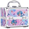 Joligrace Valigetta Trucchi Valigetta Per Cosmetici con Specchio Valigia Trucchi Valigetta Unghie Makeup Case Beauty Case Cofanetto Organizzatore Trucco da Viaggio Professionale, multicolore