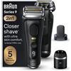 Braun Series 9 Pro+ 9590cc Wet e Dry Rasoio Elettrico Trimmer Nero