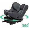 Bebeconfort EvolveFix i-Size, seggiolino auto 360 girevole, 0-12 anni, 40-150 cm, girevole, 9 posizioni del poggiatesta, 5 posizioni reclinabili, Grafite colorato