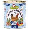GranataPet Liebling's Mahlzeit City Tour - Parigi, COQ au Vin, 6 x 800 g | Mangime completo, senza cereali, senza zuccheri aggiunti, olio di salmone e conchiglie verdi, prodotto in Germania
