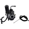 2EXTREME carburatore 17,5 elettrico compatibile con Sfera Storm TPH Zip 50 | Kit SPORT per scooter con attacchi olio e vuoto; verifica spina aria elettrica, compatibile con PIAGGIO Diesis 50, Fly 50