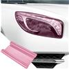 JNNJ Pellicola per Fari, Pellicola Impermeabile Del Faro Dell'automobile, Auto Pellicola Di Protezione, Para Fanali Fendinebbia Anteriori Posteriori Luce Lampeggiatori Della Luce Di Coda(Rosa)