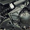 BLACK DOVES GRAPHICS Adesivi Resinati 3D protezioni compatibili con/sostitutivo per Kawasaki Versys 650 2025 Metallic Matte Graphenesteel Gray (Protezioni Paramotore)
