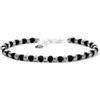 Youjoy Bracciale Argento 925 con Perle in Vetro Giapponese Colorato, Bracciale Donna Uomo Elegante Gioiello Unisex