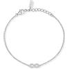 Mabina Gioielli - Bracciale Donna - Bracciale con infinito e diamanti lab-grown 0,009 carati - 534177