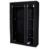 tavora Dibea Armadio pieghevole da campeggio in tessuto guardaroba 175x110x45 cm, Nero