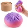Generico Squishys Ravioli Colori sfumati, New Glitter Dumpling Squishys, Divertente Giocattolo Antistress Bao Bun Con Vaporiera, Adatto agli adulti,Morbida Pallina Antistress Ravioli Spremere Giocattoli