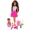 Teorema Giocattoli Teorema DEA, Bambola Fashion Mamma e Bambina con Bicicletta e Accessori, Playset Famiglia con Zainetto, Macchina Fotografica, Borraccia e Look Chic, e Ginocchia Pieghevoli, Gioco Bambine 3+
