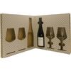 Generico Champagne Echo Fluteau Vigneron Independant Extra Brut scatola regalo con calici