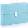 Favorit B-Case Valigetta Every Line Pastel Azzurro Pastello in Polipropilene Alveolare, Formato 27 x 37.5 x 8 Cm, Maniglia Arrotondata e Una Chiusura Bianche