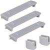 Kivivaka Treppiede ultraleggero per droni DJI Lito 1 e X1, prolunga per carrello di atterraggio in ABS resistente all'usura, maggiore stabilità per antenna (grigio)