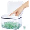 VINATO 2.8 L Contenitore Detersivo Polvere,Trasparenti Dispenser Detersivo Lavatrice in Plastica,Porta Detersivo in Polvere per Bucato
