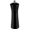 APS 40578 Macinapepe, macinaspezie in legno di acacia, macina in acciaio al carbonio, Ø 5 cm, altezza 17 cm, nero