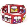 Galguita Amelie Collana Martingale Furgoni, 5 cm, M, Rosso