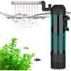 AQQA Filtro per Acquario, 800L/h Forte Flusso Acquario Filtro, 15W Silenzioso Pompa Filtro per Acquario con Filtrazione a 3 Stadi per Acquari Fino a 350L
