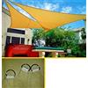 stars green Vela Ombreggiante Triangolare 3,6 x 3,6 x 3,6 mt Beige Sabbia Telo Ombra a Triangolo
