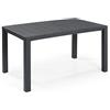 Keter Tavolo da Esterno Julie, Tavolo da Giardino Adatto per 6 Persone, Grafite, 147 x 90 x 74.5 cm