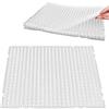 OUGPIU 8 pezzi Dissuasore per Gatti,Griglie per Spine Contro 42x34cm,Tappetino Repellente,Anti Gatti In Plastica,Picchi Rete Anti Gatto per Esterni,Giardino (Bianco)