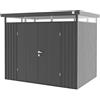 GFP Primeyard Casetta da Giardino Metallo 240x180x205 cm Armadio da Esterno per Attrezzi Antracite