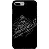 Vintage Hiking Outdoor Nature Lover Grap Custodia per iPhone 7 Plus/8 Plus Vintage Caterpillar Frog Foresta Wildlife Escursionismo Natura Escursionista