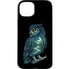 Vintage Hiking Outdoor Nature Lover Grap Custodia per iPhone 15 Plus Gufo Luna Foresta Natura Escursionismo Campeggio Escursionista Cam