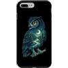 Vintage Hiking Outdoor Nature Lover Grap Custodia per iPhone 7 Plus/8 Plus Gufo Luna Foresta Natura Escursionismo Campeggio Escursionista Cam