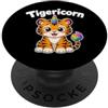 Regali per gli amanti della tigre di com Tigericorn - Simpatico unicorno tigre PopSockets PopGrip Adesivo