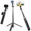 K&F CONCEPT Treppiede Magnetico, 3-in-1 Selfie Stick Magnetico+Clip+1/4