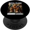Funny Papa Bear Father Day Bathroom Toil Royal Flush Loading Orso Umorismo da bagno Toiletta Papà PopSockets PopGrip Adesivo
