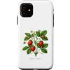 The Botany Bureau Custodia per iPhone 11 Illustrazione della pianta di fragola Fragaria × ananassa