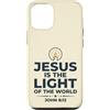 Jesus Is The Light Christian Faith Custodia per iPhone 12/12 Pro Jesus Is The Light Of The World Shirt John 8:12 Bible Verse