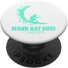Manu Bay Surf Company WAVE Nuova Zelanda Coast Surf PopSockets PopGrip Adesivo
