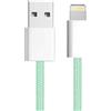 APM 600402 - Cavo Lightning certificato MFI per dispositivi Apple, cavo di ricarica e sincronizzazione, connettore USB A maschio e Lightning MFI maschio, smartphone e tablet, 1 m di lunghezza, colore