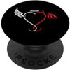 partner look couple couple partner woman Dualità di ali celesti e infernali in armonia PopSockets PopGrip Adesivo