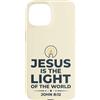 Jesus Is The Light Christian Faith Custodia per iPhone 15 Jesus Is The Light Of The World Shirt John 8:12 Bible Verse