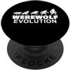 Miftees Halloween Tees Evoluzione lupo mannaro lupo a lupo mannaro evoluzione PopSockets PopGrip Adesivo
