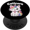 Regali per l'amante del coniglietto di c Caticorn - Unicorno gatto carino PopSockets PopGrip Adesivo
