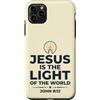 Jesus Is The Light Christian Faith Custodia per iPhone 11 Pro Max Jesus Is The Light Of The World Shirt John 8:12 Bible Verse