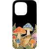 generic Custodia per iPhone 15 Pro Cottagecore - Rospo con foresta di funghi
