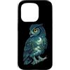 Vintage Hiking Outdoor Nature Lover Grap Custodia per iPhone 15 Pro Gufo Luna Foresta Natura Escursionismo Campeggio Escursionista Cam