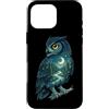 Vintage Hiking Outdoor Nature Lover Grap Custodia per iPhone 16 Pro Max Gufo Luna Foresta Natura Escursionismo Campeggio Escursionista Cam