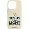 Jesus Is The Light Christian Faith Custodia per iPhone 14 Pro Jesus Is The Light Of The World Shirt John 8:12 Bible Verse