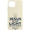 Jesus Is The Light Christian Faith Custodia per iPhone 15 Plus Jesus Is The Light Of The World Shirt John 8:12 Bible Verse
