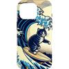 Surfing Cat Hokusai Great Wave Off Kanag Custodia per iPhone 16 Pro Surfing Cat Hokusai Grande onda Off Kanagawa Arte Giapponese