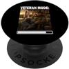 Papa Bear Funny Father Day Veteran Milit Veteran Mode Loading Orso Papà Militare Eroe Padre e Figlio PopSockets PopGrip Adesivo