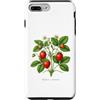 The Botany Bureau Custodia per iPhone 7 Plus/8 Plus Illustrazione della pianta di fragola Fragaria × ananassa