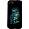 Vintage Hiking Outdoor Nature Lover Grap Custodia per iPhone SE (2020) / 7/8 Gufo Luna Foresta Natura Escursionismo Campeggio Escursionista Cam