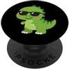 Just-Happy-Designs Simpatico dinosauro con occhiali da sole Dino Lover PopSockets PopGrip Adesivo